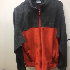 Columbia Men’s Fleece Jacket Orange/Gray